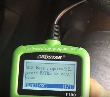 
			OBDSTAR F100 Program Key for Ford Fiesta 2013		