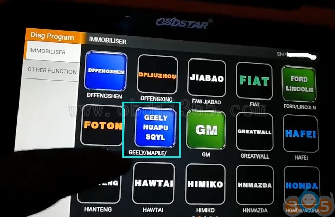 
			OBDSTAR X300 DP Program New Key for Geely EMGRAND8 2014		