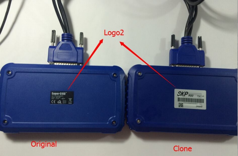 
			Original SuperOBD SKP900 vs. clone SKP900 key programmer		