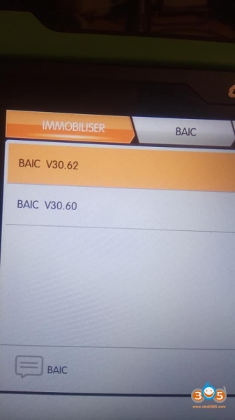 
			Program Baic x55 Key with OBDSTAR X300 DP Plus		