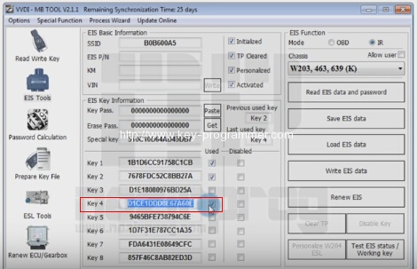 
			Program Benz W203 All Keys Lost by VVDI MB BGA		