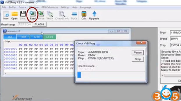 
			Program BMW X3 EWS4 Transponder with VVDI Prog & VVDI2		