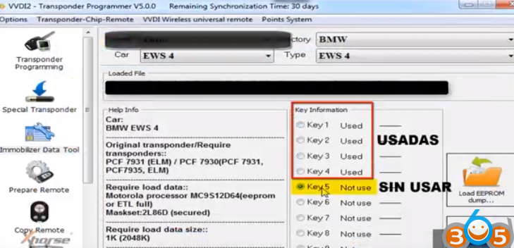 
			Program BMW X3 EWS4 Transponder with VVDI Prog & VVDI2		