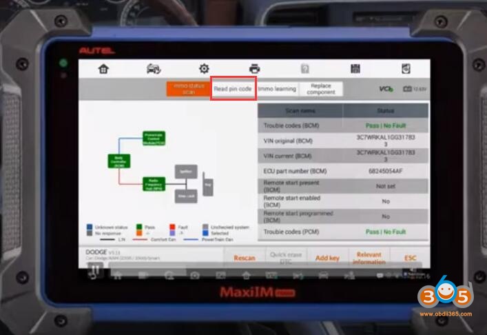 
			Program Dodge RAM 3500 2016 All Keys Lost with Autel IM608		