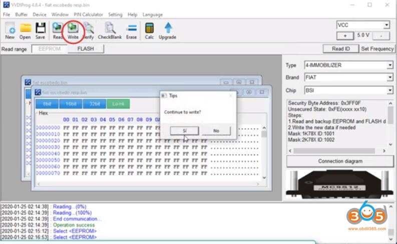 
			Program Fiat Palio ID48 2002 Key with VVDI Prog and Tango		