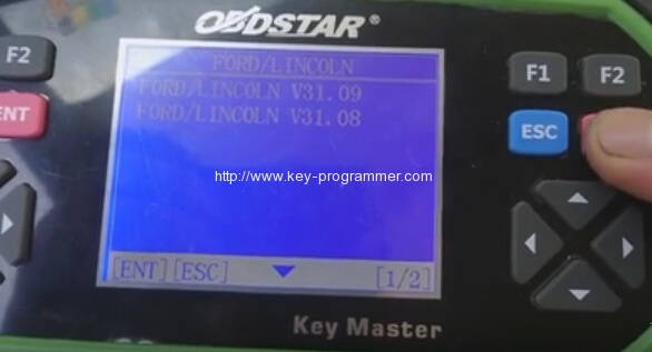 
			Program Ford Transit 2009 Key by OBDSTAR Key Master		