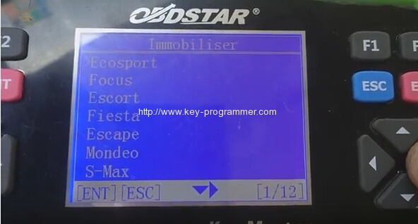 
			Program Ford Transit 2009 Key by OBDSTAR Key Master		