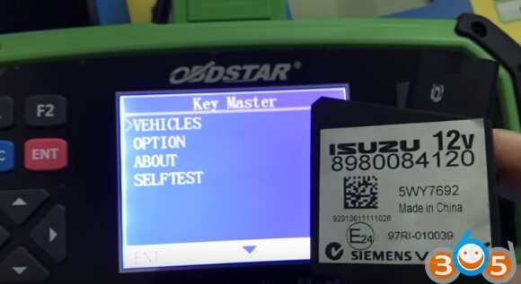 
			Program ISUZU MU7 All Key Lost with OBDSTAR X300 Pro3 Key Master		