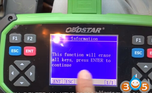 
			Program ISUZU MU7 All Key Lost with OBDSTAR X300 Pro3 Key Master		