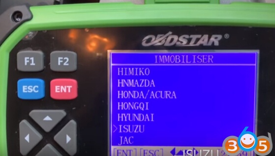 
			Program ISUZU MU7 All Key Lost with OBDSTAR X300 Pro3 Key Master		