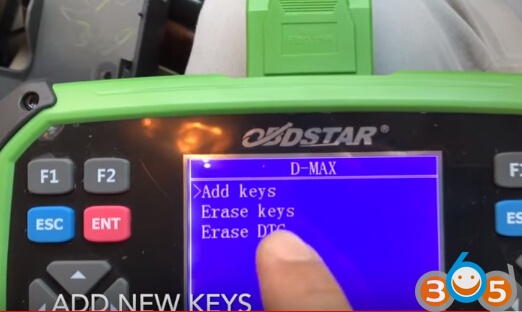 
			Program ISUZU MU7 All Key Lost with OBDSTAR X300 Pro3 Key Master		