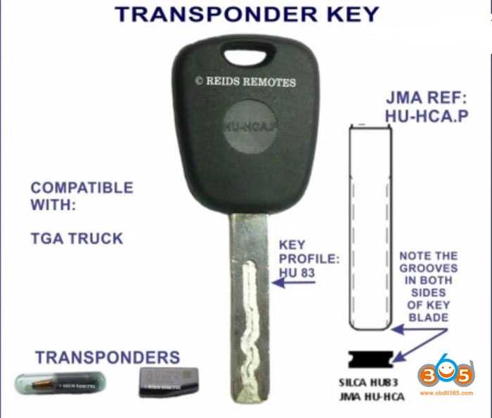 
			Program MAN Truck 2005 Key with Orange5 and Tango		