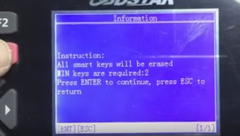 
			Program Mazda 3 2015 All Smart Keys Lost via OBDSTAR Key Master		