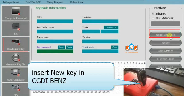 
			Program Mercedes EIS A246 All Keys Lost with CGDI MB and AC Adapter		