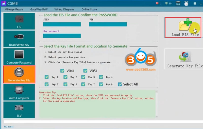 
			Program Mercedes W204 All Keys Lost with CGDI Prog MB		