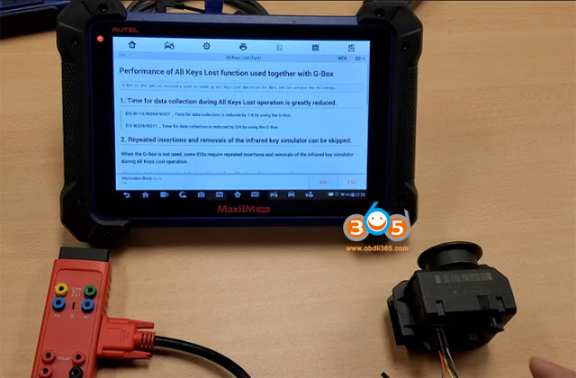 
			Program Mercedes W207 All Keys Lost with Autel IM608 and G Box		