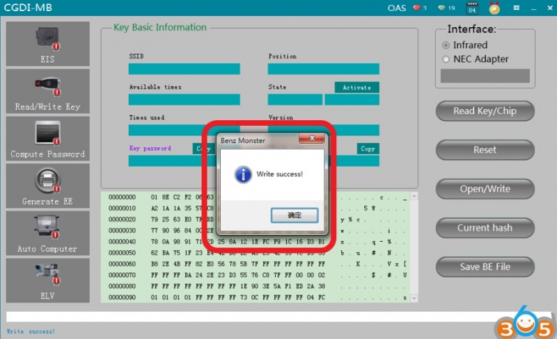 
			Program Mercedes W212 All Keys Lost with CGDI Prog MB		