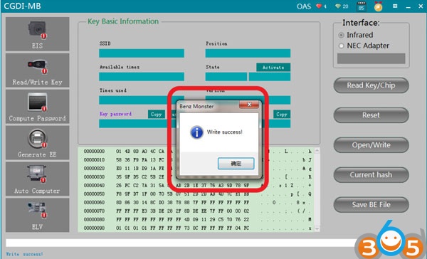 
			Program Mercedes W216 All Keys Lost with CGDI MB		