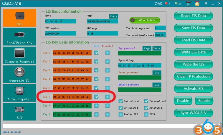 
			Program Mercedes W216 All Keys Lost with CGDI MB		