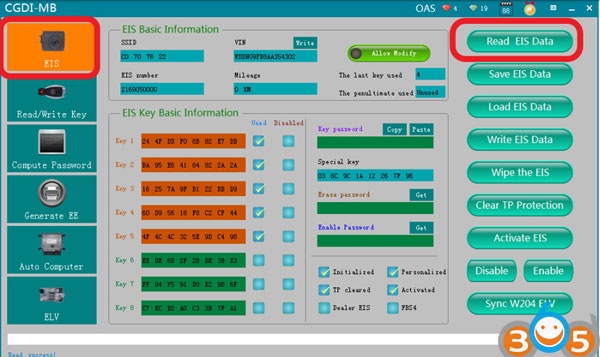 
			Program Mercedes W216 All Keys Lost with CGDI MB		