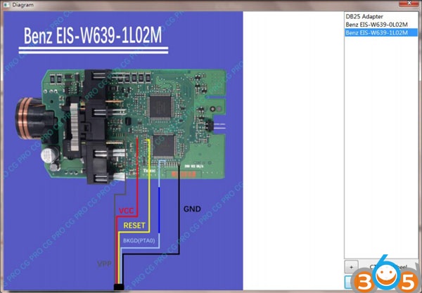 
			Program Mercedes W639 Key with CG Pro and CGDI MB		