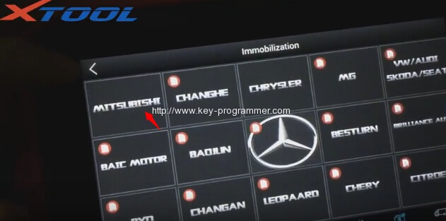 
			Program Mitsubishi Outlander 2009 all keys lost via Xtool X100 Pad		