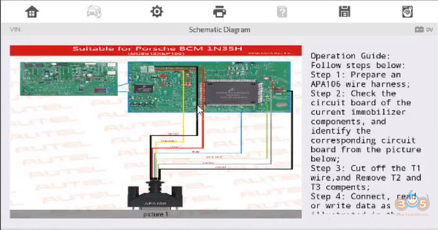 
			Program Porsche Macan 2015 Key with Autel IM608 via EEPROM		