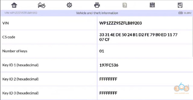 
			Program Porsche Macan 2015 Key with Autel IM608 via EEPROM		