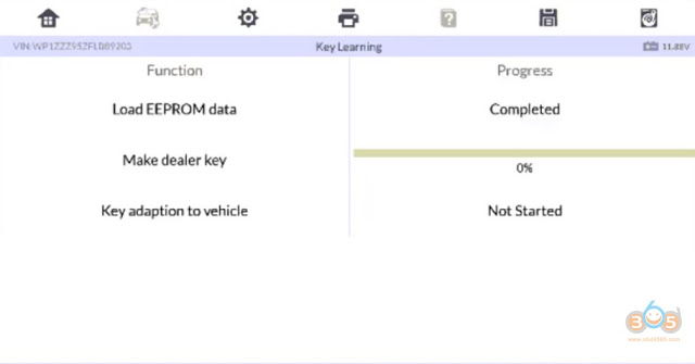 
			Program Porsche Macan 2015 Key with Autel IM608 via EEPROM		