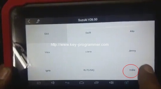 
			Program Suzuki Swift 2015 Key via Xtool X100 Pad		