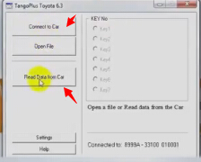 
			Program Toyota Camry 2013 Smart Key All Keys Lost via Tango Emulator		