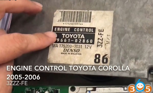 
			Program Toyota Corolla 2006 4C Chip All Keys Lost with OBDSTAR X300 DP		