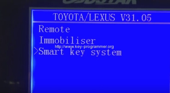 
			Program Toyota Estima Remote Key by OBDSTAR Key Master		