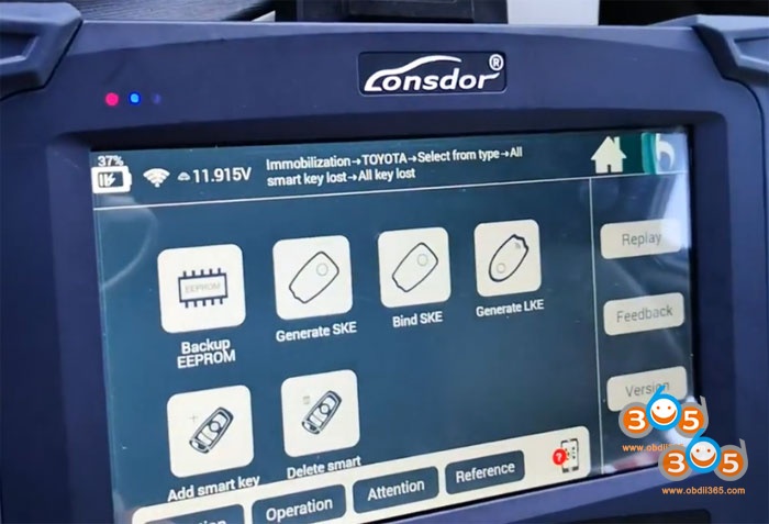 
			Program Toyota Prius 2011 All Smart Key Lost by Lonsdor K518 and LKE Emulator		