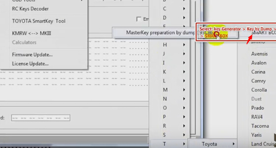 
			Program Toyota Smart H Key All Keys Lost by MKIII		