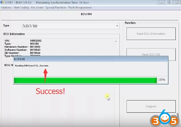 
			Read BMW ISN from MSV80: using VVDI2 or CGDI Prog?		