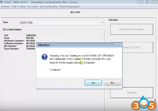 
			Read BMW ISN from MSV80: using VVDI2 or CGDI Prog?		