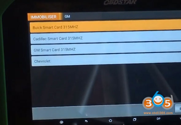 
			Renew Chervolet Cruze 7952E Smart Key  by OBDSTAR X300 DP PLUS		