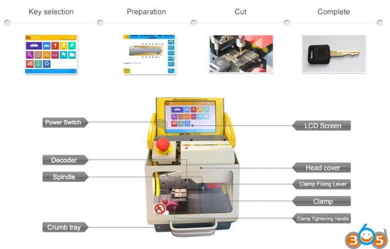 
			SEC-E9 Automatic Key Cutting Machine Review		