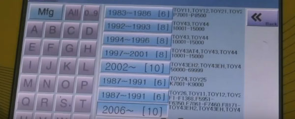 
			SEC-E9 Key Cutting Machine Cut Toyota Camry Key via Key Code		