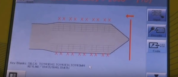 
			SEC-E9 Key Cutting Machine Cut Toyota Camry Key via Key Code		