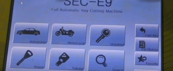 
			SEC-E9 Key Cutting Machine Cut Toyota Camry Key via Key Code		