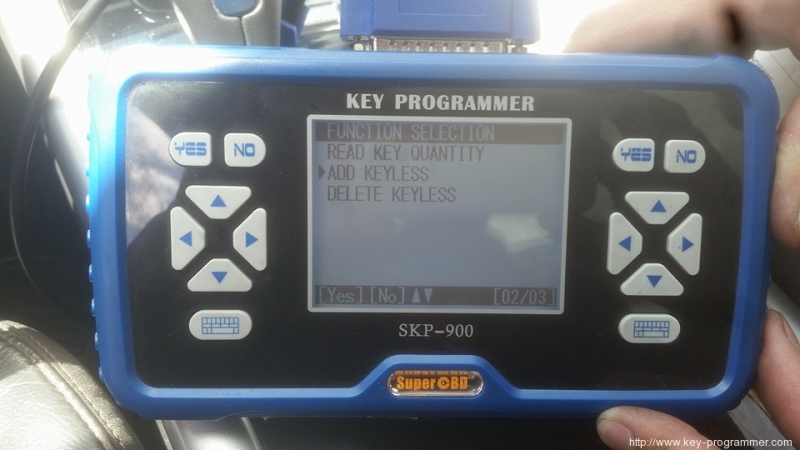 
			SKP900 key programmer adds a Ford Edge key successfully		