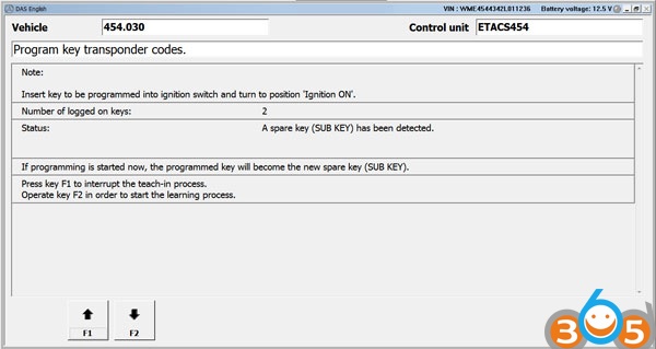 
			Smart 454 Key Tech-in Key Programming with Super MB Star C3		