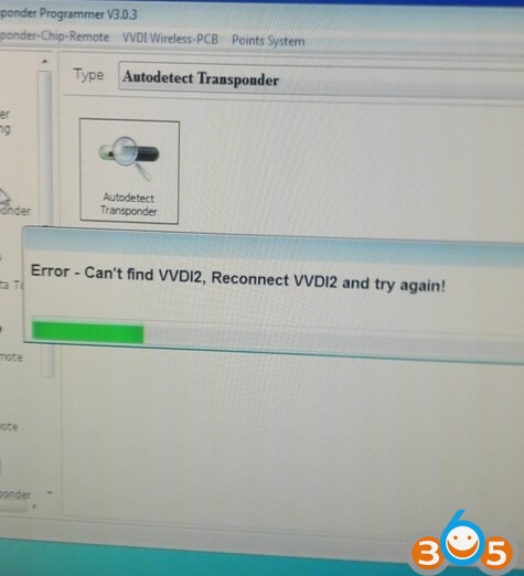 
			Solved! Cannot find VVDI2 Key Programmer Error		