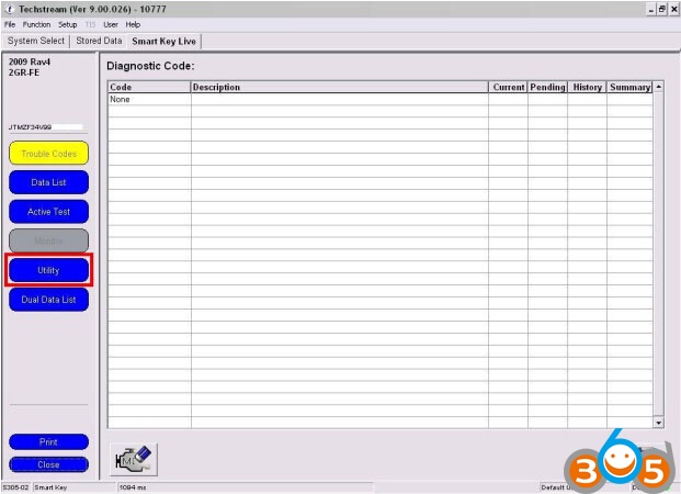 
			Toyota Rav4 2009 Smart Code Registration: Done with Techstream		