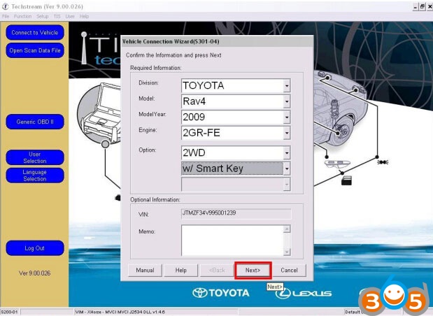 
			Toyota Rav4 2009 Smart Code Registration: Done with Techstream		