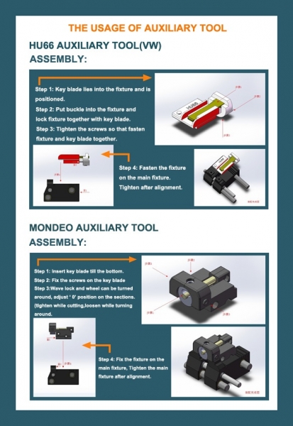 
			V8/X6 Key Cutting Machine Guide in Image		