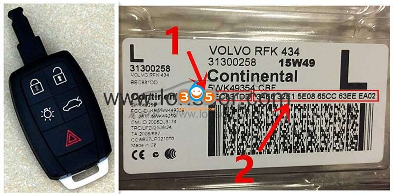 
			Volvo V50 S40 Remote Key Programming by Lonsdor K518		