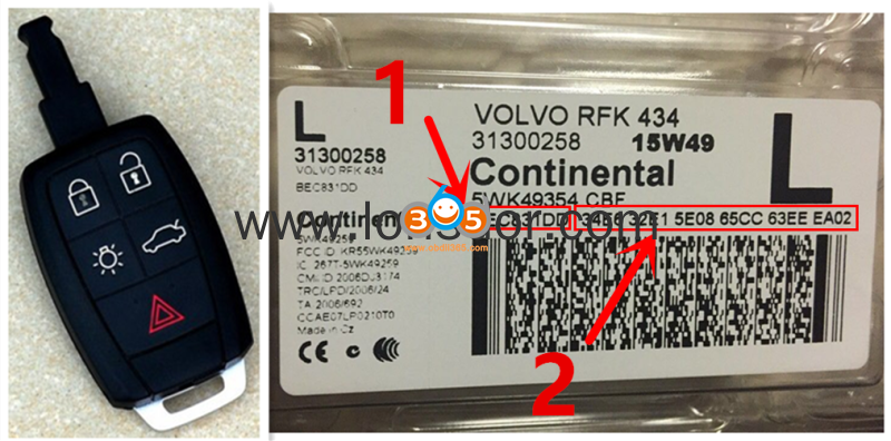 
			Volvo V50 S40 Remote Key Programming by Lonsdor K518		